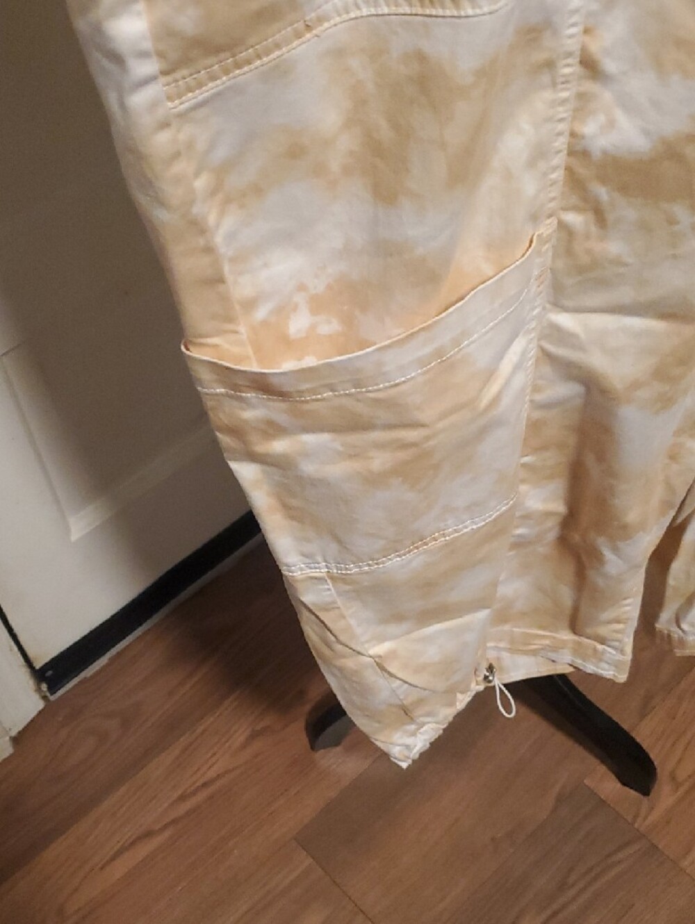 Lane Bryant Tan and White Label Cotton Blend Capris - Picture 5 of 8